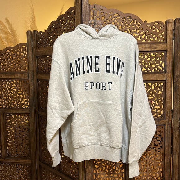Anine Bing Gray Hoodie small - Picture 2 of 4